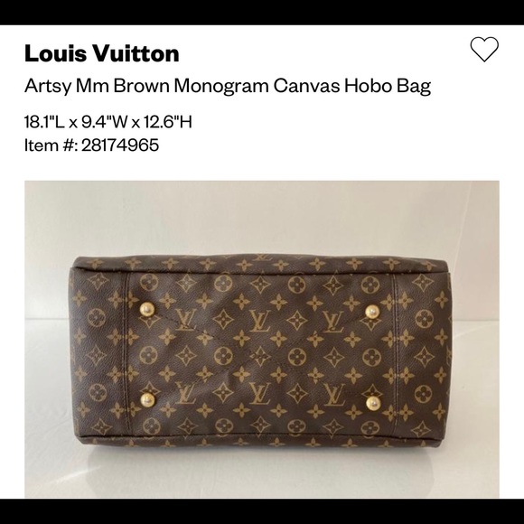 Louis Vuitton Artsy MM! Like new! Authentic with Certificate! - Picture 10 of 11